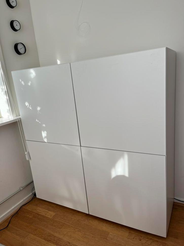 Pastoe Next design kast vier deuren wit, Huis en Inrichting, Kasten | Kledingkasten, Zo goed als nieuw, 150 tot 200 cm, 150 tot 200 cm