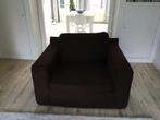 Loveseat chocoladebruin, Ophalen, Gebruikt, Tweepersoons, Rechte bank