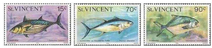 SINT VINCENT 35 - Dieren: vissen, Postzegels en Munten, Postzegels | Thematische zegels, Postfris, Dier of Natuur, Ophalen of Verzenden
