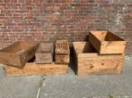 Partijtje oude houten kistjes, Ophalen