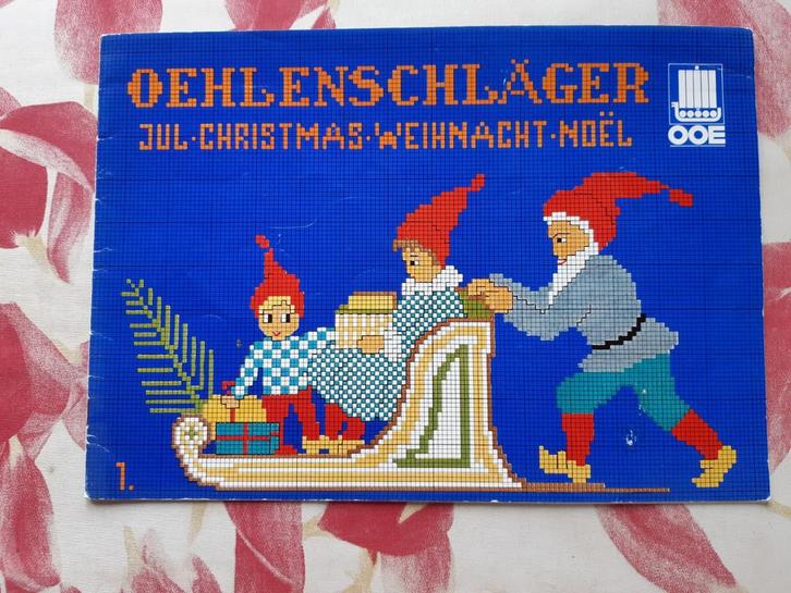 Oehlenschläger Kerst kruissteek patronen boekje, Hobby en Vrije tijd, Borduren en Borduurmachines, Gebruikt, Patroon, Handborduren