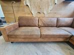 Hoekbank - Microvezel - cognac, Huis en Inrichting, 125 cm of meer, 125 cm of meer, Zo goed als nieuw, Info@homefriesland.nl