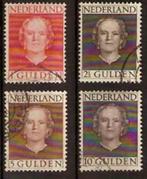 Nederland NVPH nr 534/7 gestempeld Koningin Juliana 1949, Verzenden, Na 1940, Gestempeld