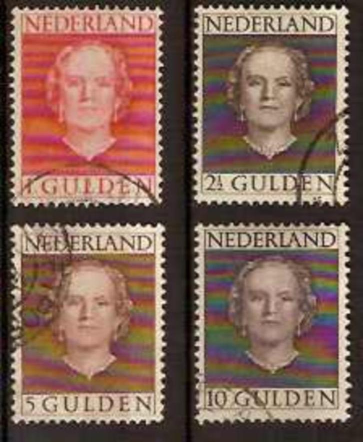 Nederland NVPH nr 534/7 gestempeld Koningin Juliana 1949, Postzegels en Munten, Postzegels | Nederland, Gestempeld, Na 1940, Verzenden