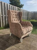 Gecapitonneerde Wing Chair / Oorfauteuil!, Ophalen of Verzenden, Zo goed als nieuw, Stof