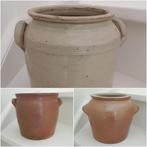 Franse brocante grespotten grespot met oren -  20 cm hoog, Antiek en Kunst, Ophalen of Verzenden