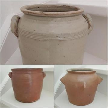 Franse brocante grespotten grespot met oren -  20 cm hoog  beschikbaar voor biedingen