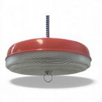 Vintage Space Age hanglamp, oranje/rood, Massieve, Kunststof, Vintage Space Age Mid Century design, Huysmans, Ophalen of Verzenden