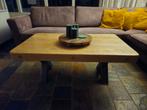 Salontafel uit één stuk hout, Huis en Inrichting, 100 tot 150 cm, Zo goed als nieuw, Minder dan 50 cm, Rechthoekig