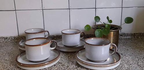 Vintage Deens steengoed Bornholmsk Soholm Sonja kopjes, Huis en Inrichting, Keuken | Servies, Zo goed als nieuw, Kop(pen) en/of Schotel(s)