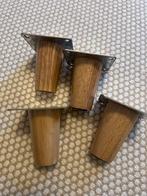 4x Meubelpoten 8cm - Besta/Kallax - Eiken Look, Ophalen of Verzenden, Nieuw