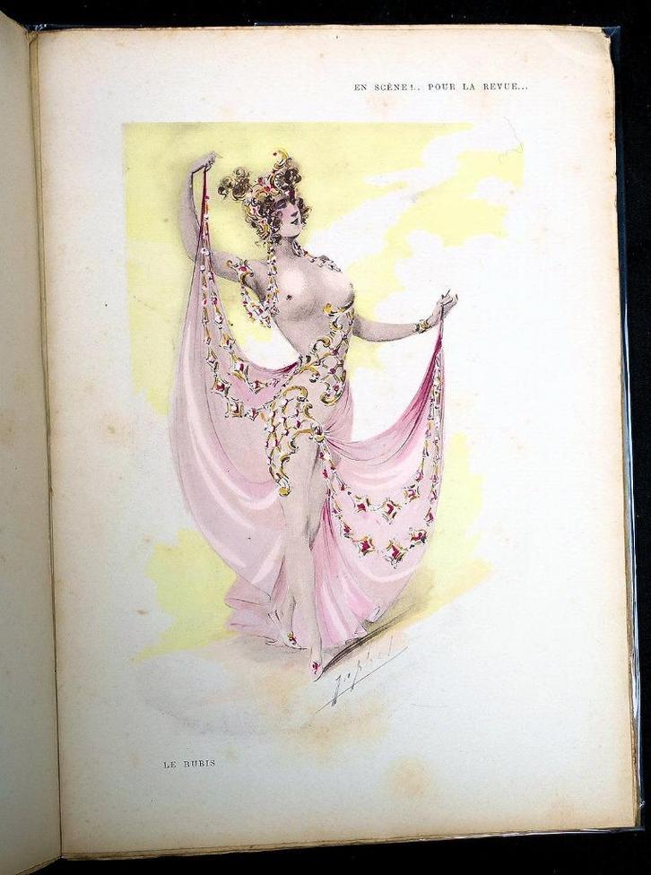 En Scene! Pour la Revue 1901 Japhet - Belle Epoque, Antiek en Kunst, Antiek | Boeken en Bijbels, Ophalen of Verzenden