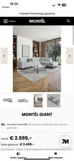 ZGAN Montel Giant Design Lederen Hoekbank -Grijs - 330 x 230, Ophalen, Hoekbank, 300 cm of meer, Leer