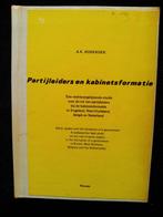 A.K. Koekkoek - Partijleiders en kabinetsformatie, Gelezen, Ophalen of Verzenden, Nederland, A.K. Koekkoek
