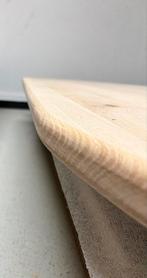 Organische eettafel 205x95x3 bolle kanten eiken rustiek, Ophalen, 100 tot 150 cm, Eikenhout, Organische tafel eiken massief rustiek kiezelvorm