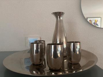 STELTON set van karaf en 4 bekers *nieuw beschikbaar voor biedingen
