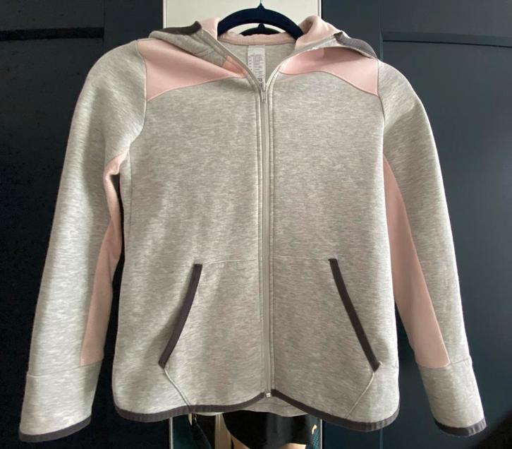Decathlon vest grijs/roze, z.g.a.n. maat 141-148 cm, Kinderen en Baby's, Kinderkleding | Maat 140, Zo goed als nieuw, Ophalen of Verzenden