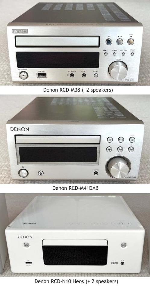 3 Denon combi sets cd/recievers incl. speakers, Audio, Tv en Foto, Stereo-sets, Gebruikt, Cd-speler, Tuner of Radio, Speakers