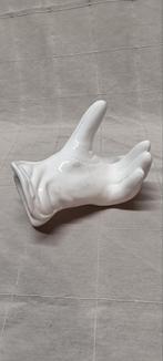 Witte Keramieken Handschoen Decoratie, Ophalen of Verzenden