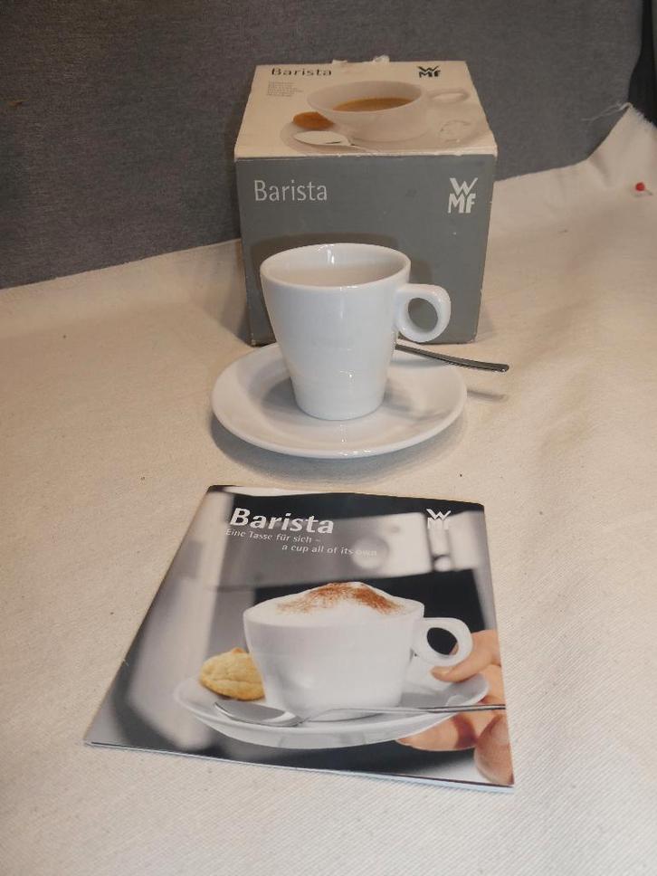 Espressokop WMF Barista met Lepel, Huis en Inrichting, Keuken | Servies, Nieuw, Kop(pen) en/of Schotel(s), Overige stijlen, Porselein