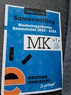 Examen overzicht Maatschappijkunde Examenstof 2023-2024, Ophalen of Verzenden