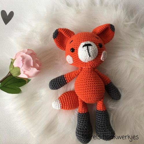 Handgemaakte knuffel vos, Kinderen en Baby's, Kraamcadeaus en Geboorteborden, Nieuw, Ophalen of Verzenden