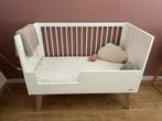 Ledikant Kidsmill Sixties hoogglans wit, Ophalen, Gebruikt, Minder dan 140 cm, Matras