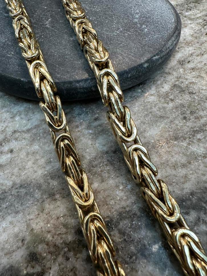 14k Gouden Koningsketting - 53,28 gram, Sieraden, Tassen en Uiterlijk, Kettingen, Nieuw, Goud, Ophalen of Verzenden