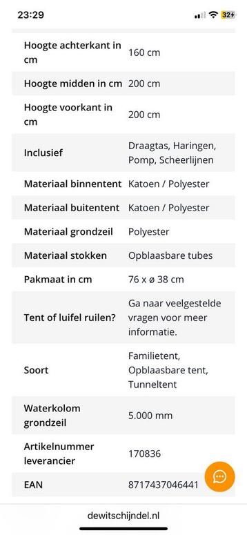 Bardani tent 220  compleet met ansems aanhanger en dakkoffer beschikbaar voor biedingen