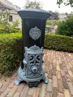 Gaskachel petit godin blauw emaille, Ophalen, Zo goed als nieuw