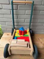 Houten Blokkenwagen met Blokken, Ophalen of Verzenden, Gebruikt, Overige merken
