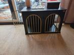 Benchkast honden bench kast zwart groot, Ophalen of Verzenden, Zo goed als nieuw