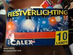 Feestverlichting met 10 lampen + 5 reserve, Ophalen of Verzenden, Gebruikt, Feestverlichting