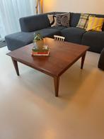 Vintage salontafel, Huis en Inrichting, Tafels | Salontafels, Ophalen, Gebruikt, Vierkant, Kersenhout