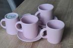 4 espresso kopjes roze - nieuw!, Huis en Inrichting, Keuken | Servies, Nieuw, Ophalen of Verzenden, Overige stijlen, Kop(pen) en/of Schotel(s)