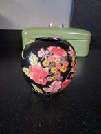 mooi des pots vaasje/ de hoogte is 11.5 cm, Zwart, Aardewerk of Porselein, Ophalen of Verzenden, Zo goed als nieuw