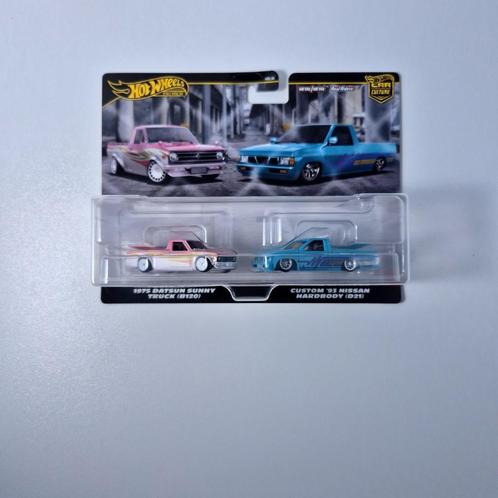 Hot Wheels Nissan Trucks Premium 2-Pack uit 2024, Kinderen en Baby's, Speelgoed | Speelgoedvoertuigen, Nieuw, Ophalen of Verzenden