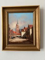 MOOI SCHILDERIJ OUD SCHEVENINGEN / OUDE KERK, Ophalen of Verzenden