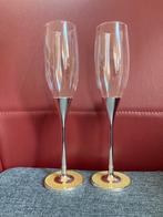 Champagneglazen met steentjes, Huis en Inrichting, Keuken | Servies, Glas of Glazen, Ophalen of Verzenden, Overige stijlen, Glas