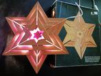 Klassieke Vintage Houten Kerstster / 30 cm + Doos, Diversen, Kerst, Ophalen of Verzenden, Gebruikt