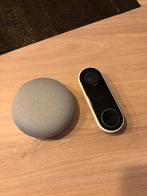 Google nest deurbel(op voeding) + nest speaker, Ophalen of Verzenden, Ingebouwde camera, Gebruikt, Bedraad