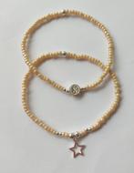 Sale.... Armbandenset Miyuki, sterling zilver, Sieraden, Tassen en Uiterlijk, Armbanden, Ophalen of Verzenden, Nieuw, Beige, Zilver