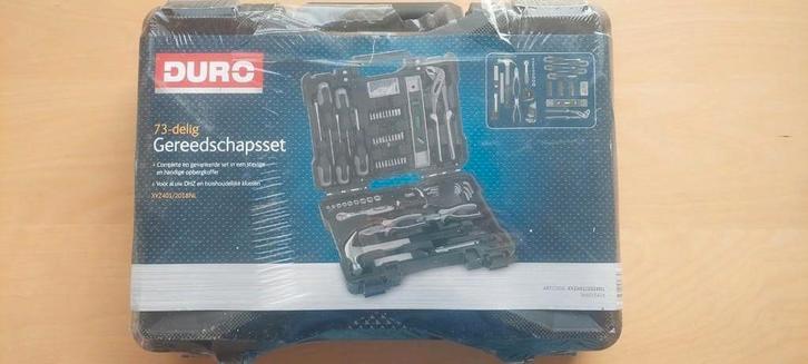 Duro Gereedschapskoffer - 73 delig, Doe-het-zelf en Verbouw, Gereedschapskisten, Nieuw, Gevuld, Ophalen of Verzenden