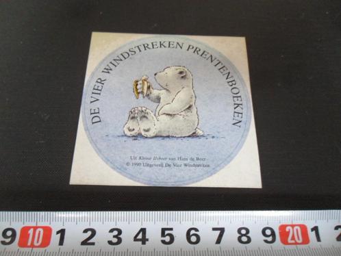 sticker De vier windstreken Prentenboek  Kleine Ijsbeer Boer, Verzamelen, Stickers, Zo goed als nieuw, Bedrijf of Vereniging, Ophalen