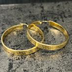 14k gouden oorbellen versace model, Ophalen of Verzenden, Nieuw, Goud