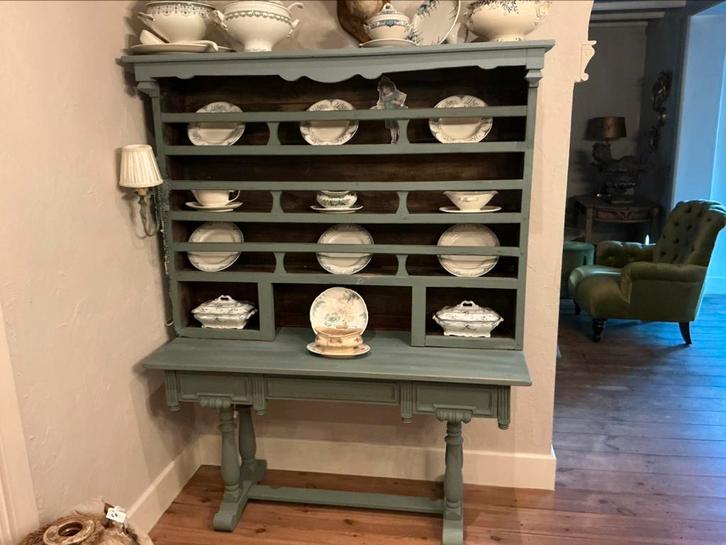 Antieke Franse borden kast, Antiek en Kunst, Curiosa en Brocante, Ophalen