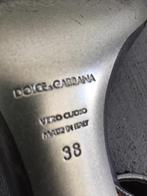 B758 Dolce & Gabbana: open schoenen pumps hak Maat 38, Kleding | Dames, Schoenen, Ophalen of Verzenden, Bruin, Zo goed als nieuw