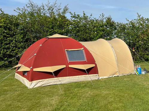 Karsten oppompbare tent 3x3 kleur Bordeaux Compleet., Caravans en Kamperen, Tenten, tot en met 4, Zo goed als nieuw, Ophalen