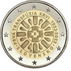 De Speciale 2 Euro munt SLOWAKIJE 2023 "Bloedstranfusie"., Verzenden, Slowakije, 2 euro