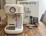 Crèmekleurig espressomachine van Create, Witgoed en Apparatuur, Koffiezetapparaten, Ophalen, Espresso apparaat, Gemalen koffie